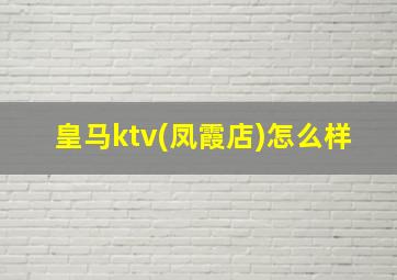 皇马ktv(凤霞店)怎么样