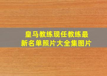 皇马教练现任教练最新名单照片大全集图片