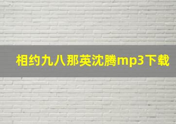 相约九八那英沈腾mp3下载