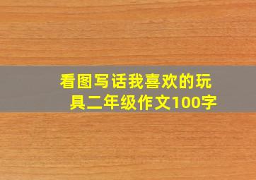 看图写话我喜欢的玩具二年级作文100字