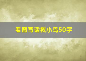 看图写话救小鸟50字