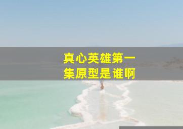 真心英雄第一集原型是谁啊