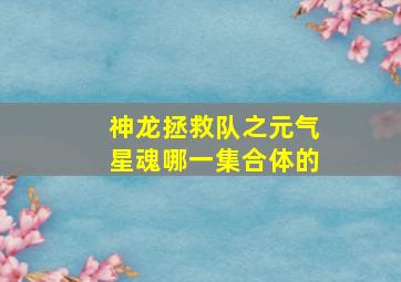 神龙拯救队之元气星魂哪一集合体的