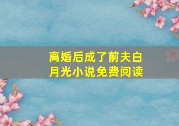 离婚后成了前夫白月光小说免费阅读