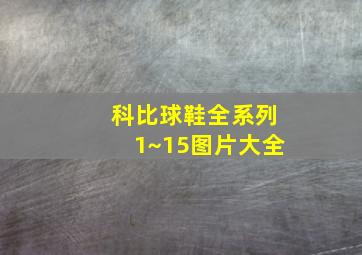 科比球鞋全系列1~15图片大全