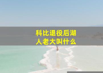 科比退役后湖人老大叫什么