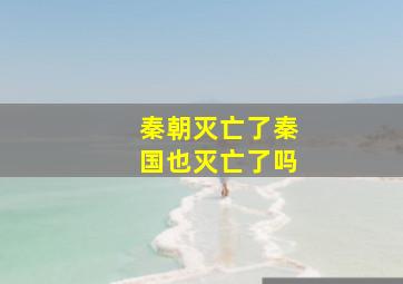 秦朝灭亡了秦国也灭亡了吗