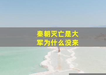 秦朝灭亡是大军为什么没来