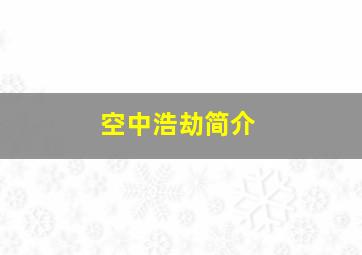 空中浩劫简介