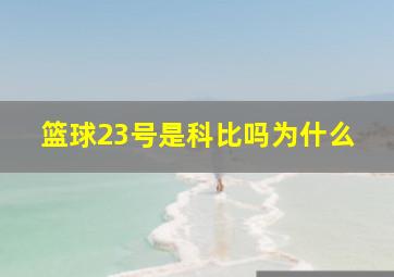 篮球23号是科比吗为什么