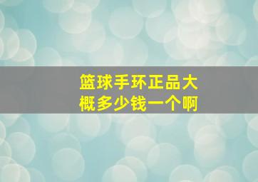 篮球手环正品大概多少钱一个啊