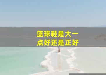 篮球鞋是大一点好还是正好