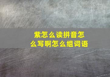 紫怎么读拼音怎么写啊怎么组词语