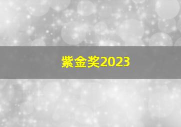 紫金奖2023