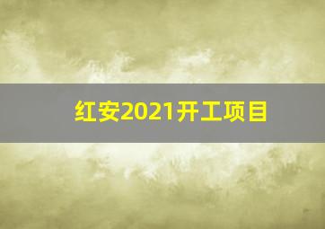 红安2021开工项目