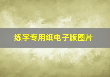 练字专用纸电子版图片