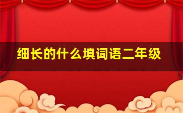 细长的什么填词语二年级