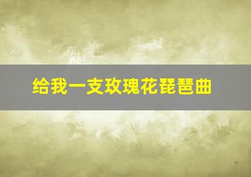 给我一支玫瑰花琵琶曲