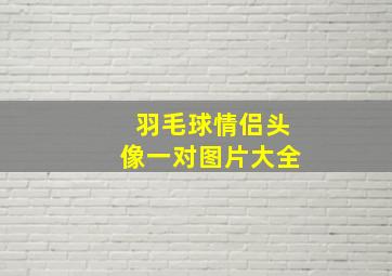 羽毛球情侣头像一对图片大全