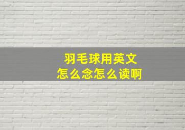 羽毛球用英文怎么念怎么读啊