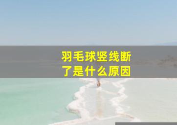 羽毛球竖线断了是什么原因