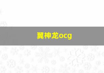 翼神龙ocg