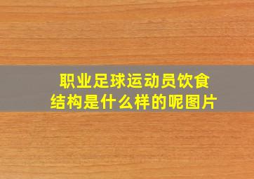 职业足球运动员饮食结构是什么样的呢图片