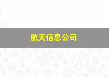 航天信息公司