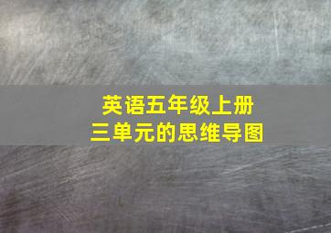 英语五年级上册三单元的思维导图