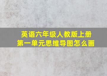 英语六年级人教版上册第一单元思维导图怎么画