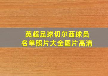 英超足球切尔西球员名单照片大全图片高清