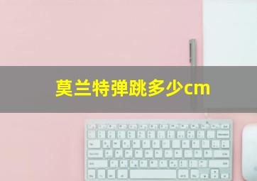 莫兰特弹跳多少cm