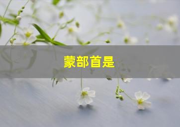 蒙部首是