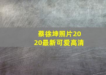 蔡徐坤照片2020最新可爱高清