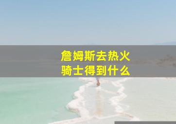 詹姆斯去热火骑士得到什么