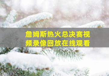 詹姆斯热火总决赛视频录像回放在线观看