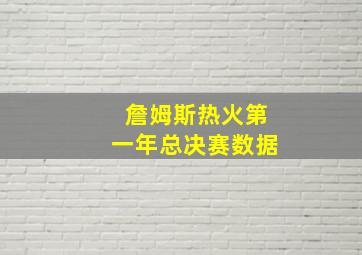 詹姆斯热火第一年总决赛数据