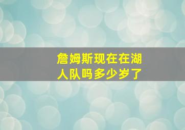 詹姆斯现在在湖人队吗多少岁了