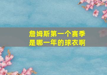 詹姆斯第一个赛季是哪一年的球衣啊