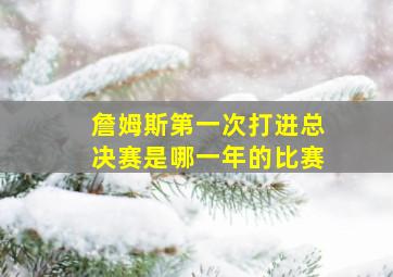 詹姆斯第一次打进总决赛是哪一年的比赛