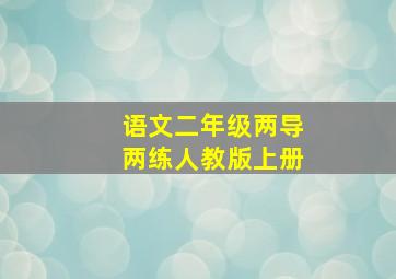 语文二年级两导两练人教版上册