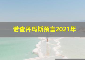 诺查丹玛斯预言2021年