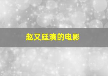 赵又廷演的电影