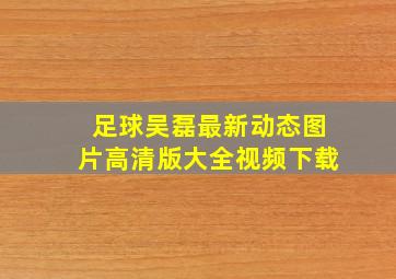 足球吴磊最新动态图片高清版大全视频下载