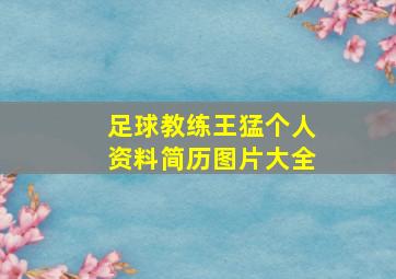 足球教练王猛个人资料简历图片大全