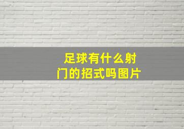 足球有什么射门的招式吗图片