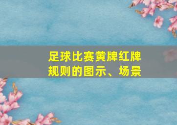 足球比赛黄牌红牌规则的图示、场景