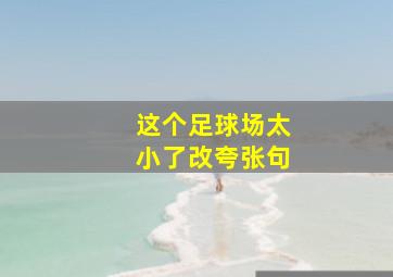 这个足球场太小了改夸张句