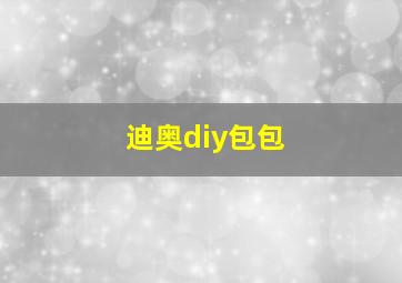 迪奥diy包包