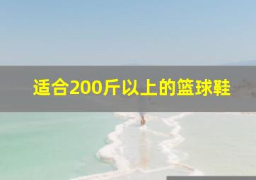 适合200斤以上的篮球鞋